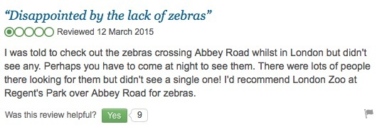 A TripAdvisor review of Abbey Road Crossing